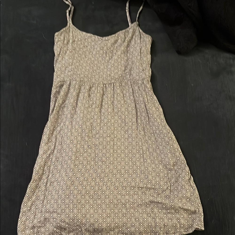 H&M Grey Spaghetti Strap Sundress Mini